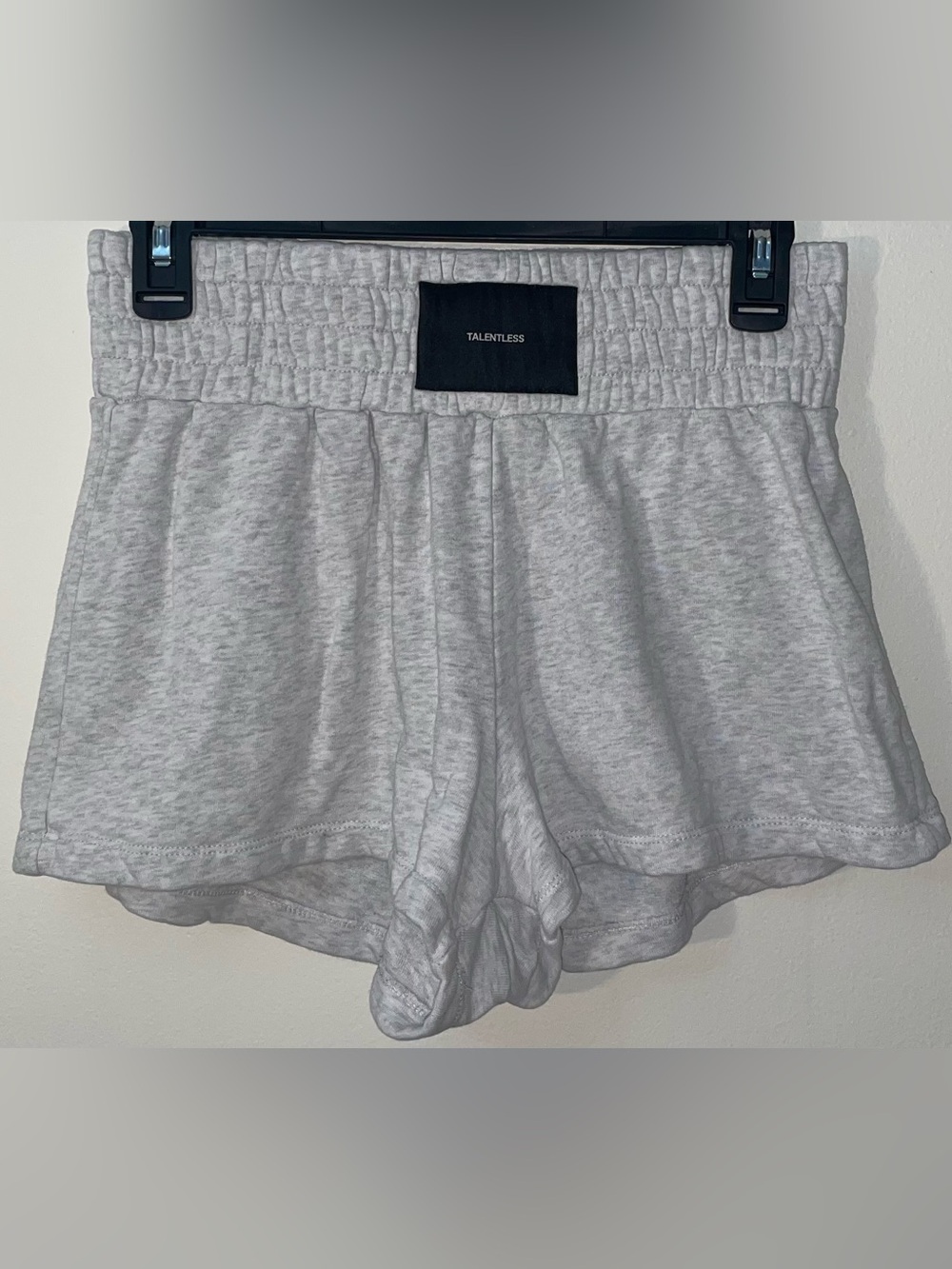 TALENTLESS Women’s Heather Gray Cotton Fleece Boxing Shorts